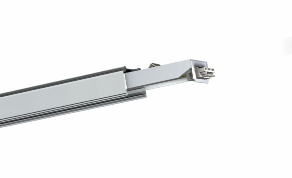 Strong Aluminum 5/7 Cores Continuous Row Trunking Rail 3M for Trunking Light System